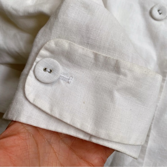 🐚 MONNARI WHITE LINEN ELEGANT BLAZER JACKET! - Picture 9 of 16